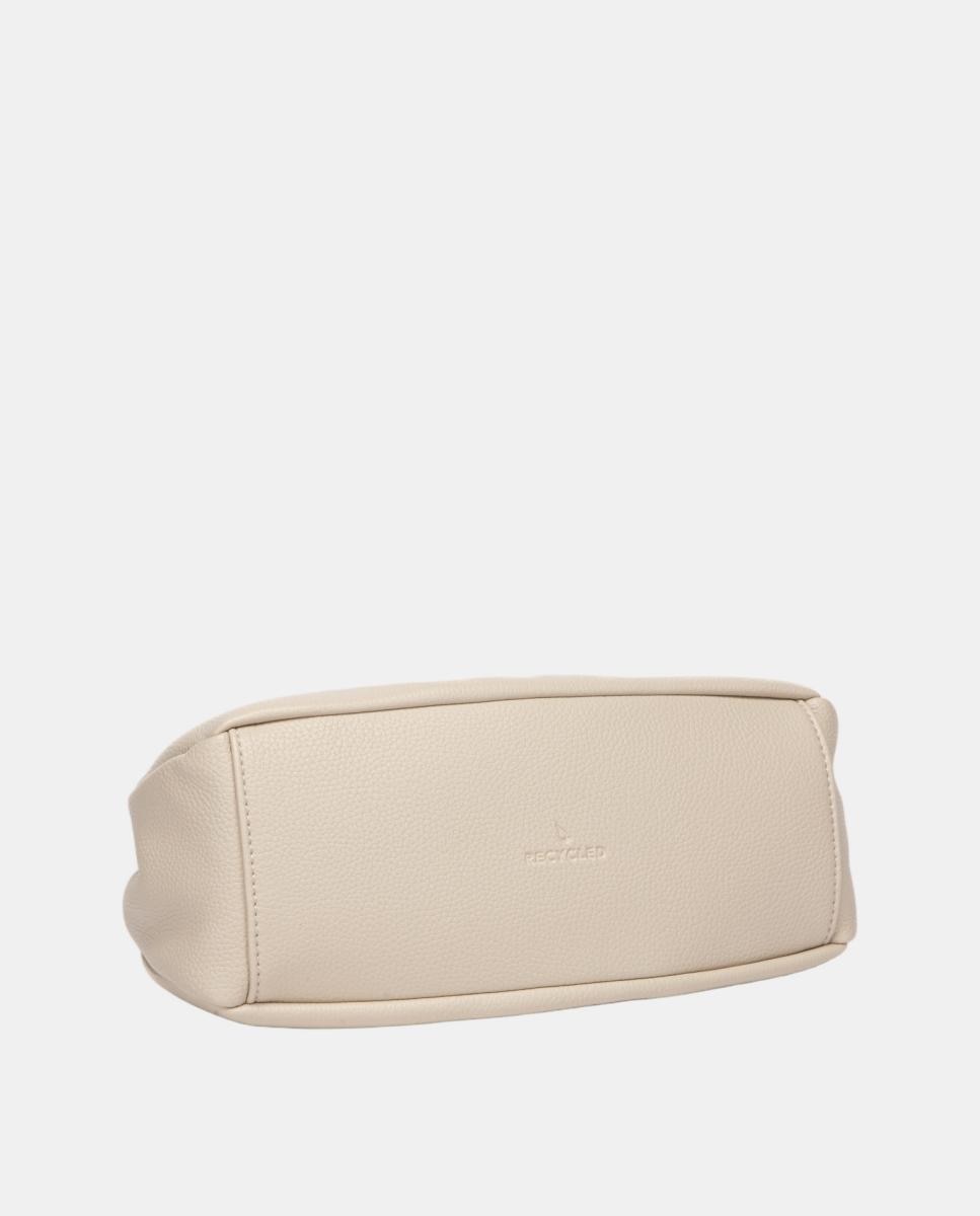 Mala Clutch de Festa com Fecho Metálico Bege-6