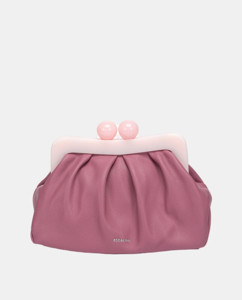 Mala Clutch de Festa com Fecho Metálico Lilás-1