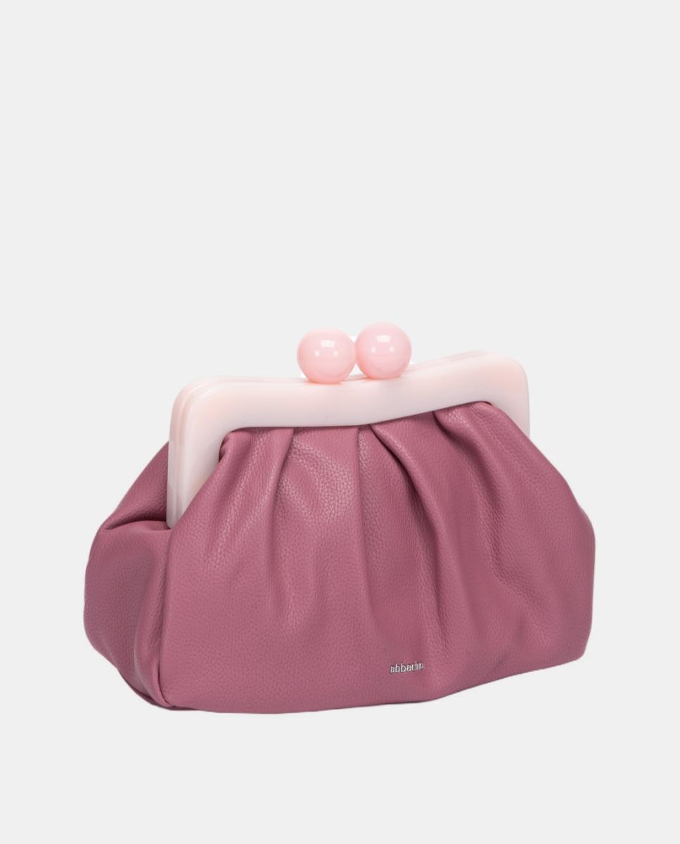 Mala Clutch de Festa com Fecho Metálico Lilás-2