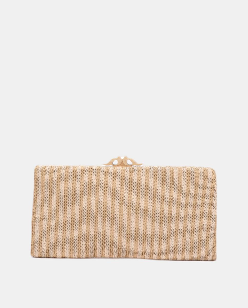 Imagen 0 de Clutch de fiesta a rayas con boquilla Naranja