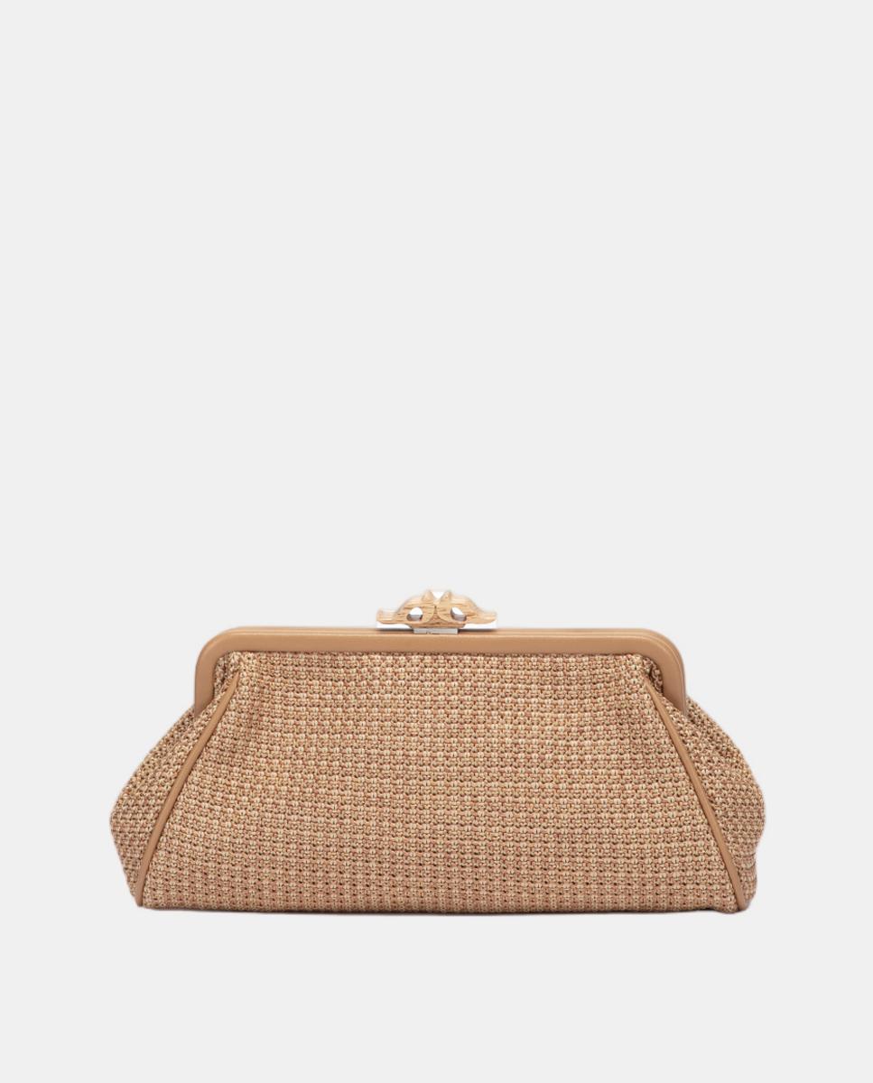 Imagem 0 de Mala Clutch de Festa Mesclada com Fecho Metálico