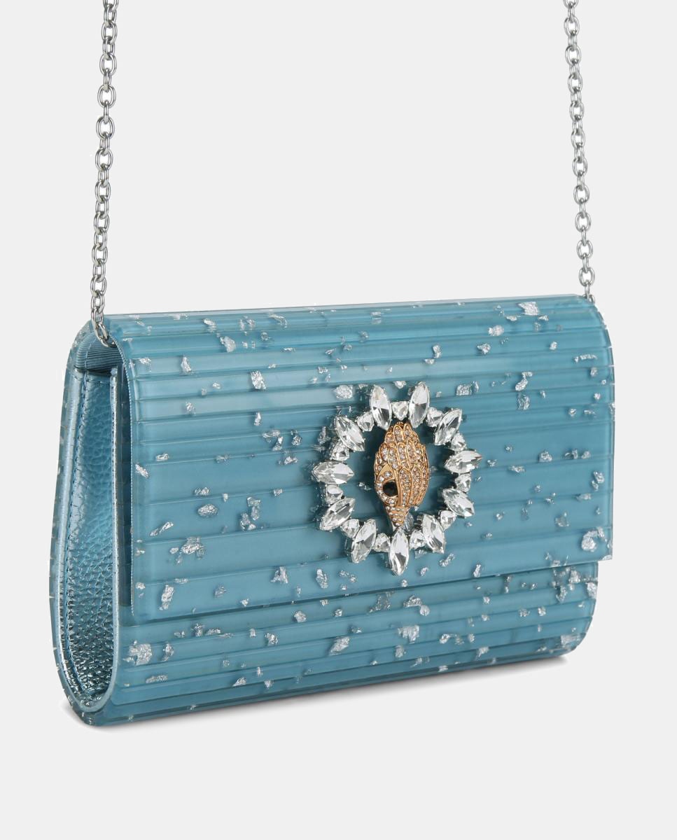 Mala Clutch de Festa Azul-2