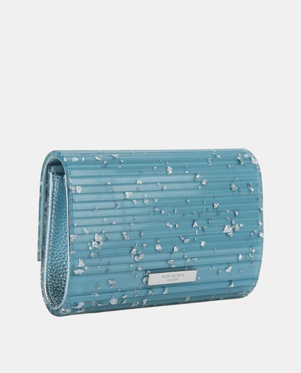 Mala Clutch de Festa Azul-3