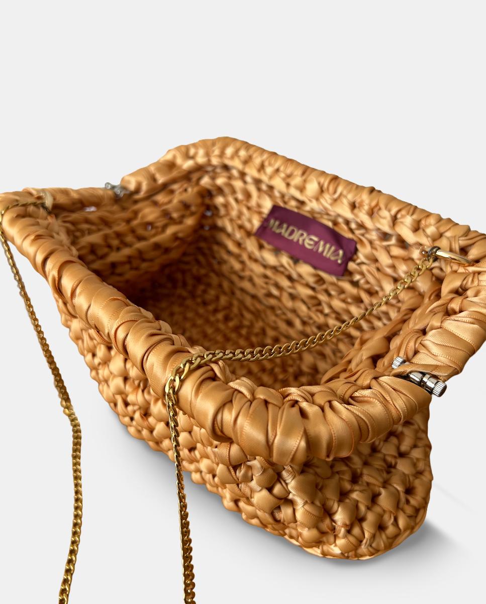 Bolso de fiesta modelo Carmen XL de Madremia - Oro Oro-3