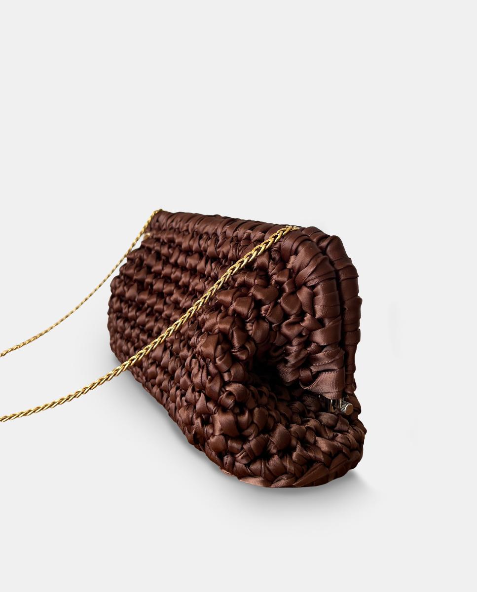 Bolso de fiesta modelo Carmen XL de Madremia - Marrón chocolate Marrón chocolate-2