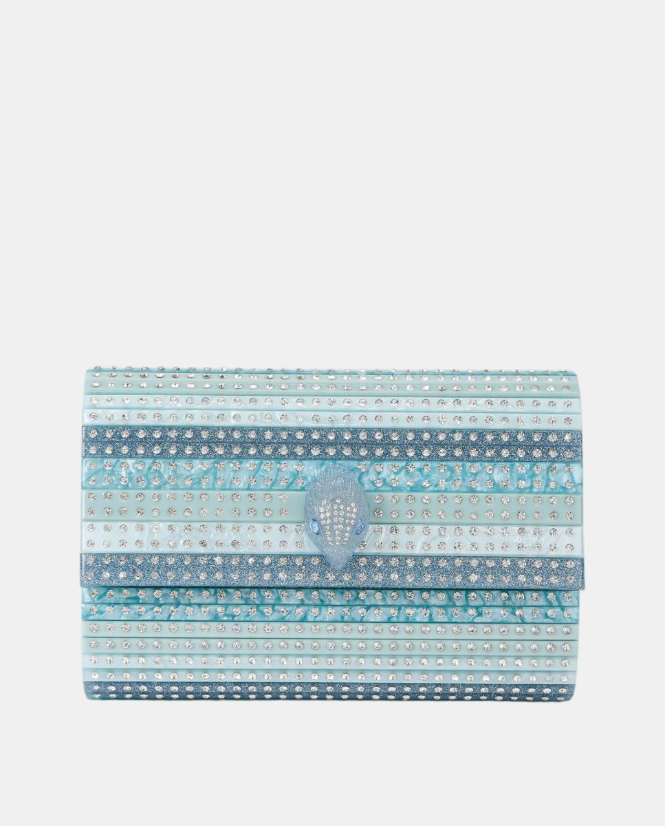 Imagem 1 de Mala Clutch com Acabamento Brilhante em Diferentes Tons