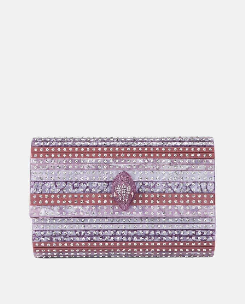 Imagem 1 de Mala Clutch com Acabamento Brilhante em Diferentes Tons