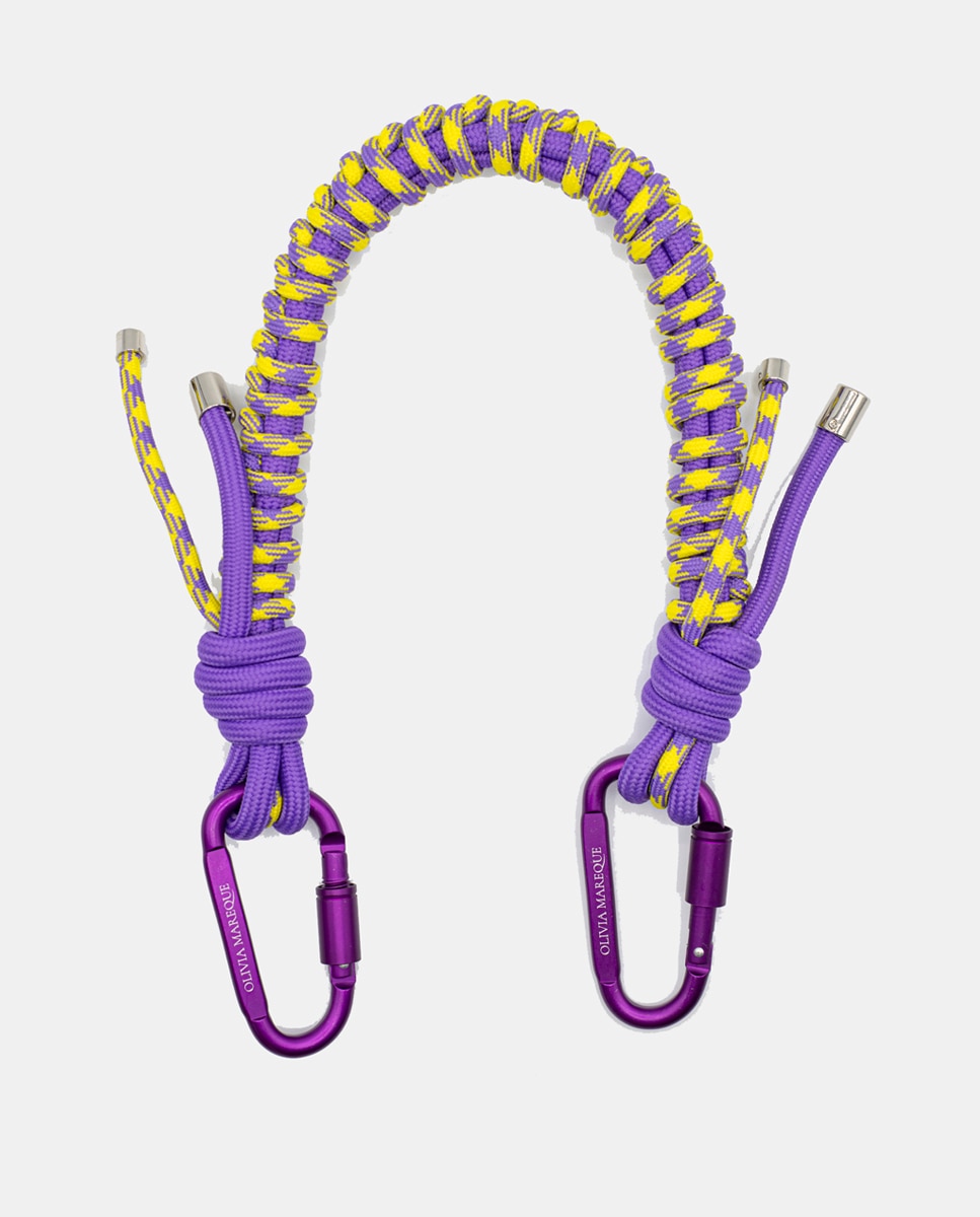 Corrente de Nylon - Lilás/Amarelo Multicolor-1