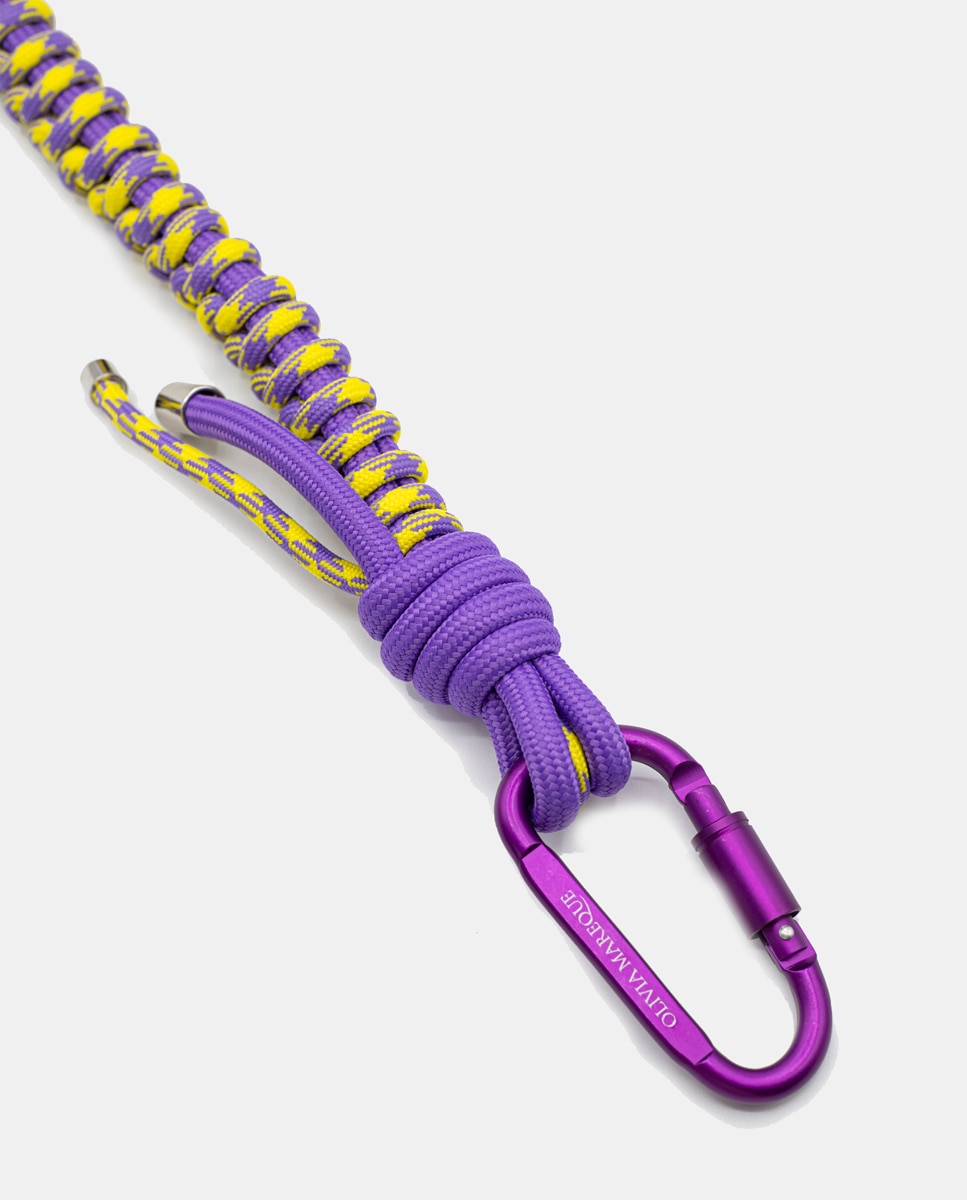 Corrente de Nylon - Lilás/Amarelo Multicolor-2