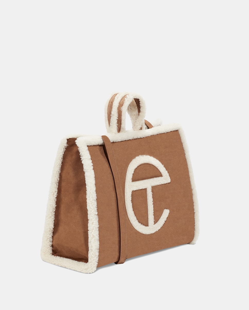 Mala Shopper UGG x Telfar Grande em Pele Camel-2