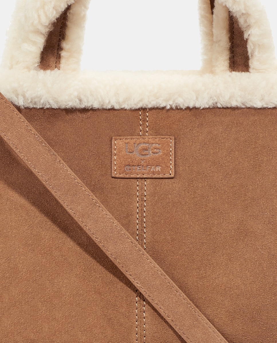 Mala Shopper UGG x Telfar Grande em Pele Camel-4