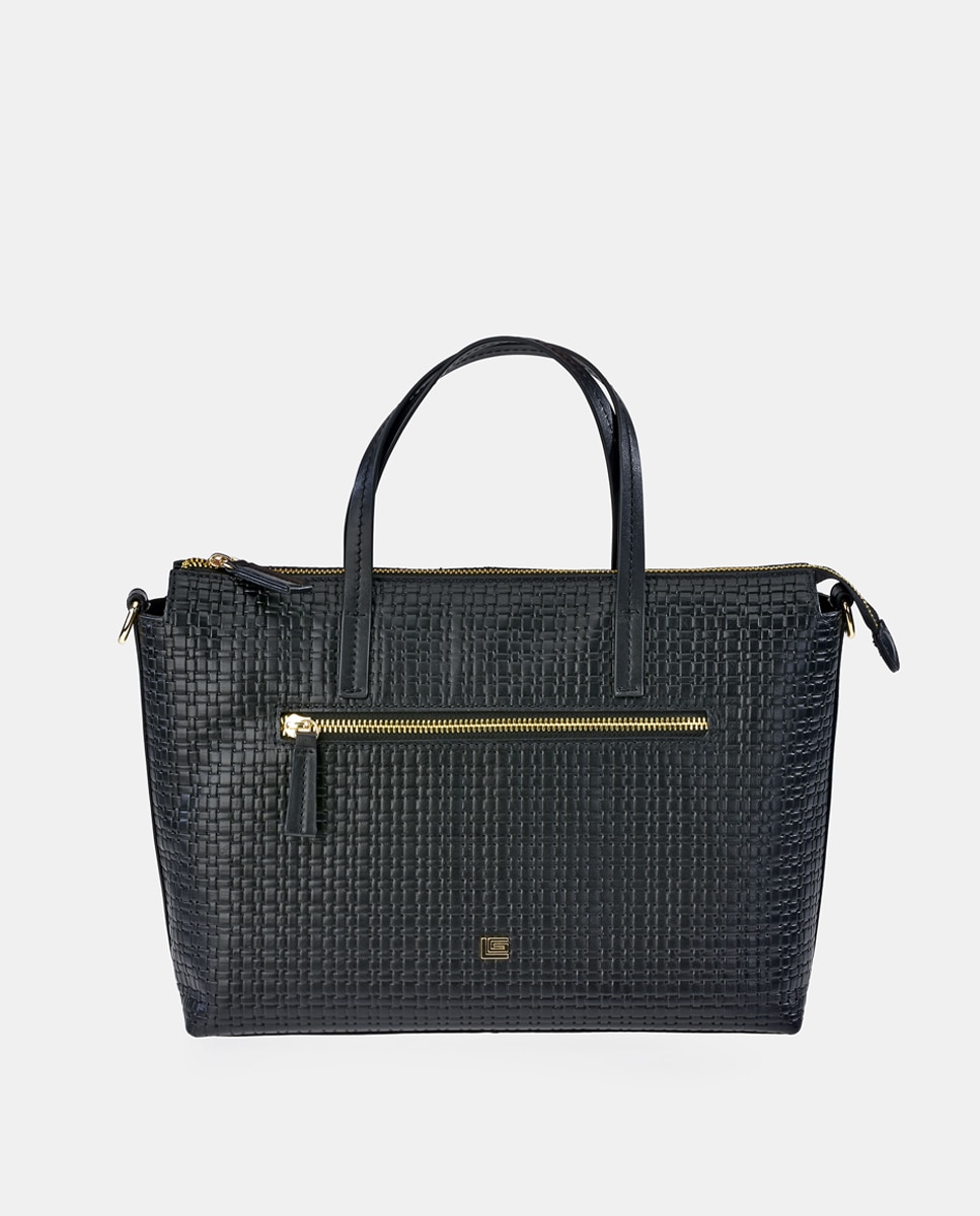 Imagem 0 de Mala Tipo Tote em Pele - Preto