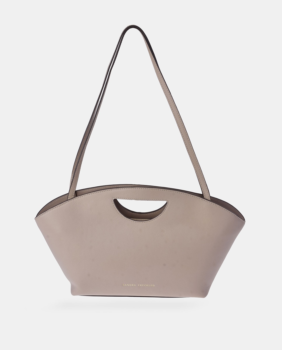Imagen 0 de Bolso crossbody Sandra Fleckled con asas de mano en piel
