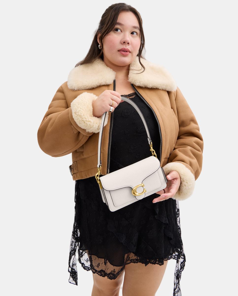 Mala de Ombro Tabby 20 em Pele Branco-3