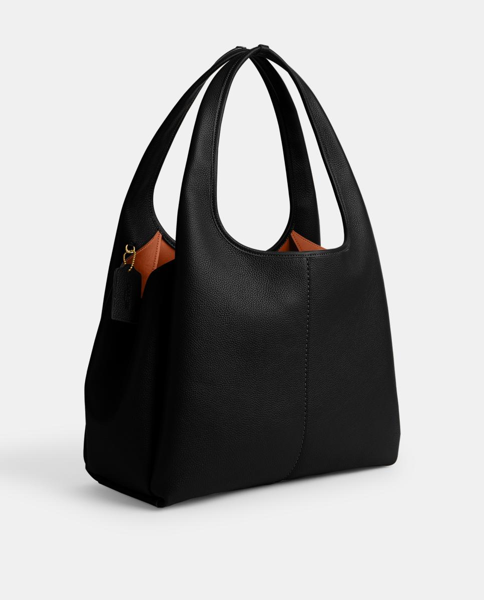 Mala de Ombro Lana em Pele Preto-2