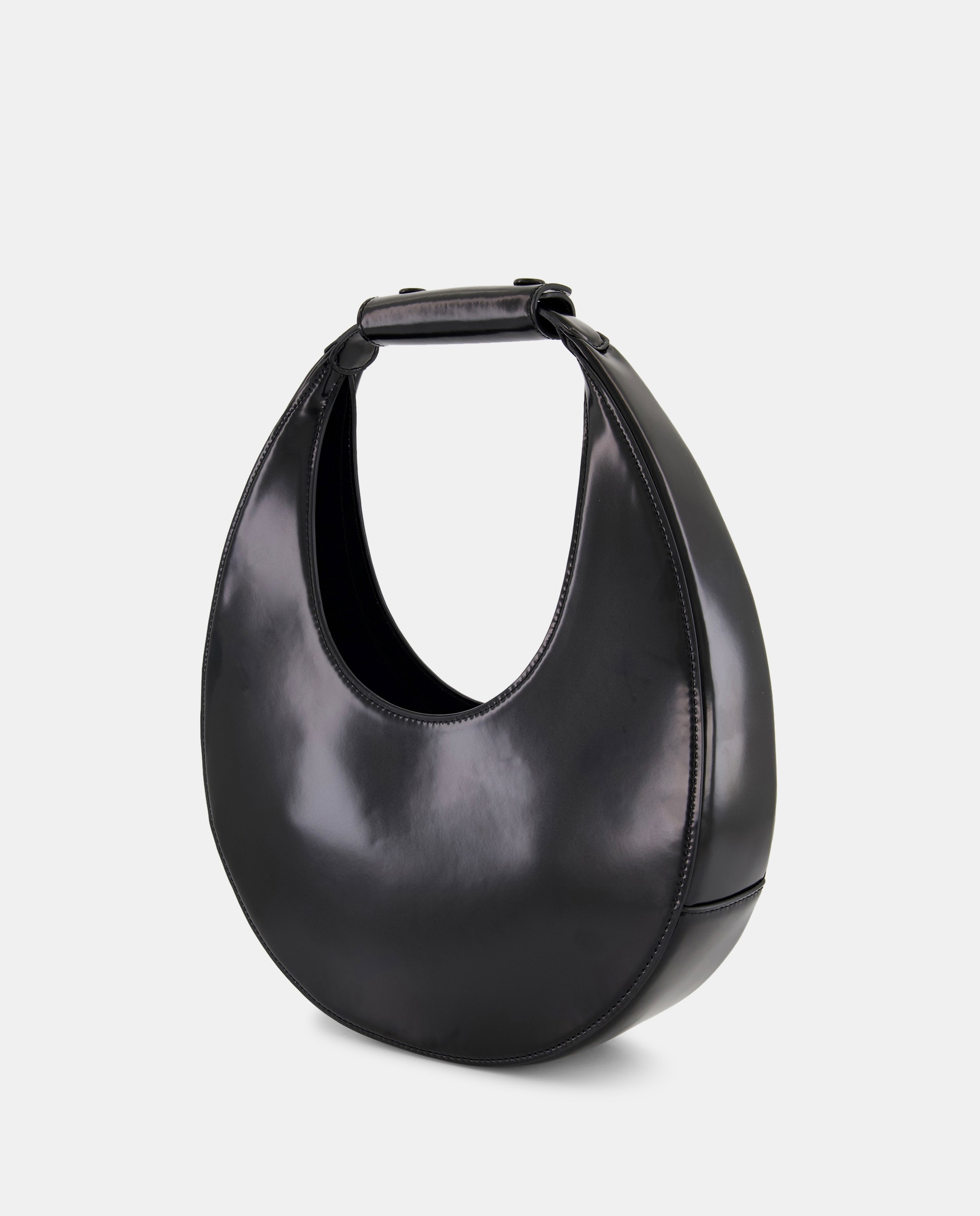 Mala Modelo Moon num Novo Couro Polido Preto-2