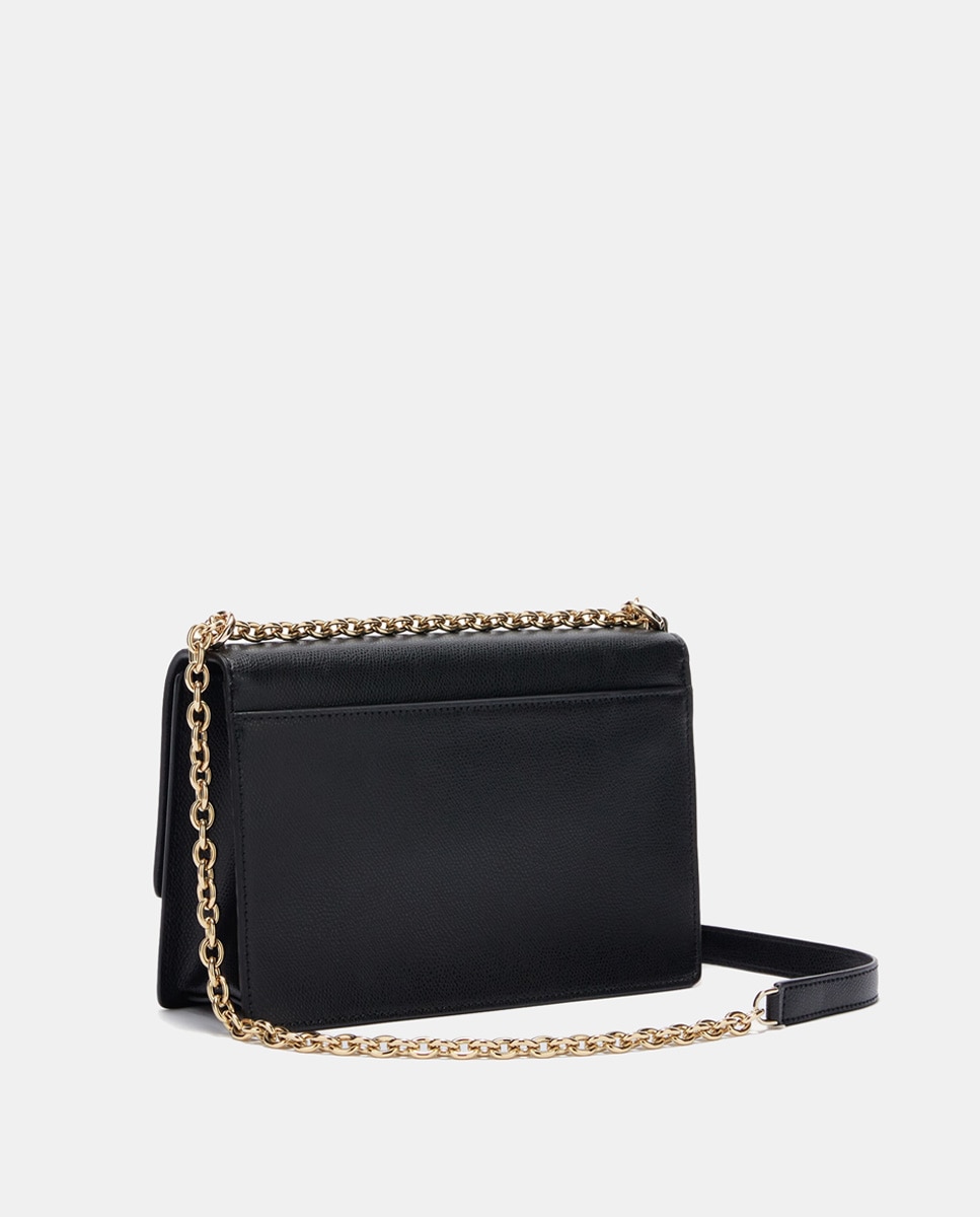 Mala a Tiracolo Mini 1927 aos Quadrados Bicolor em Tecido - Branco/Preto Preto-5