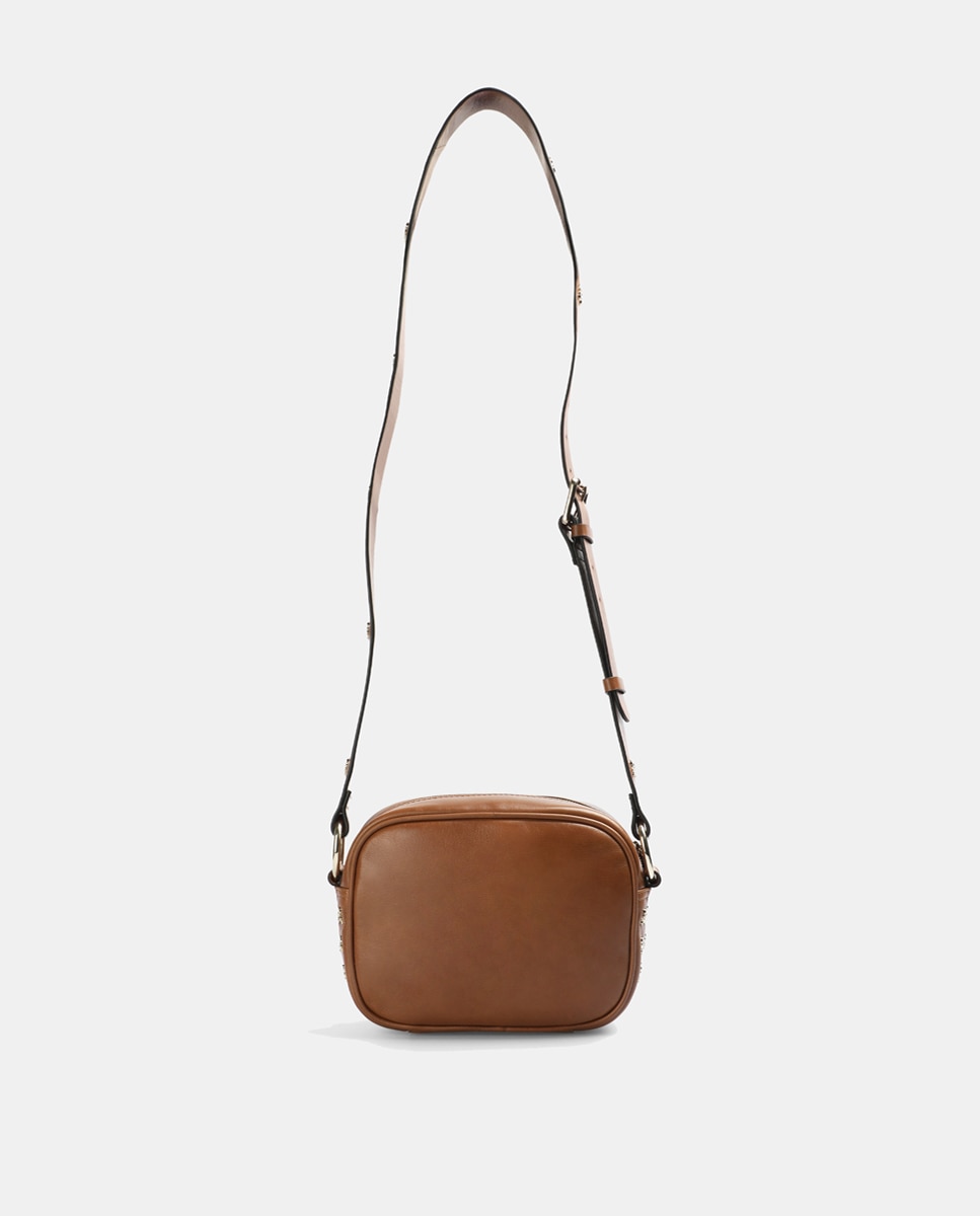 Mala de Ombro Pequena New Skull Bag - Preto Camel-2