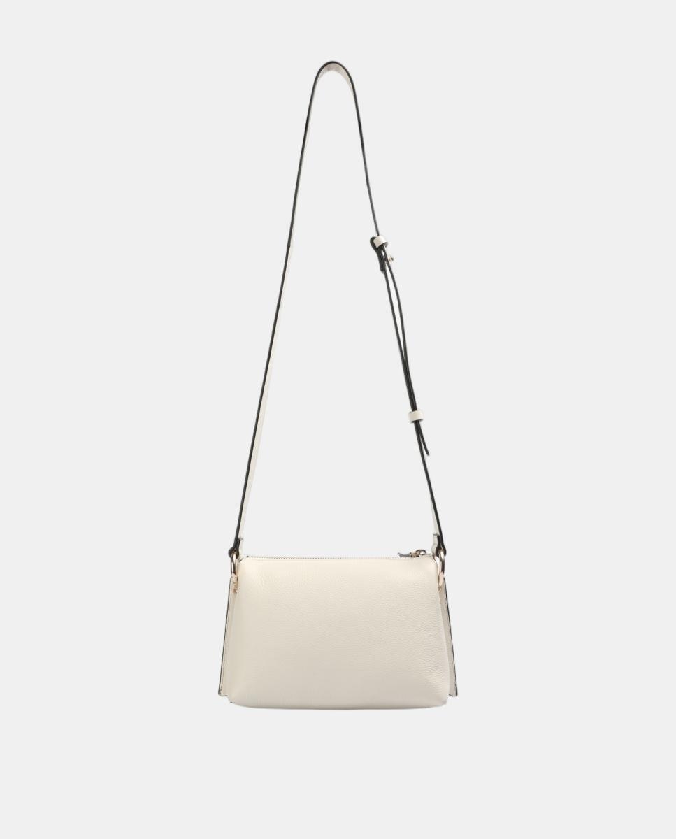 Mala de Ombro Pequena City Bag - Preto Bege-2