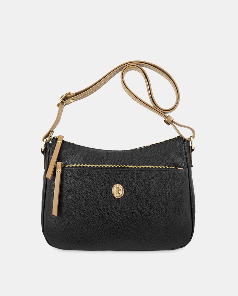 Bolso macuto tipo góndola con bandolera regulable. - El Potro - Negro Negro-1