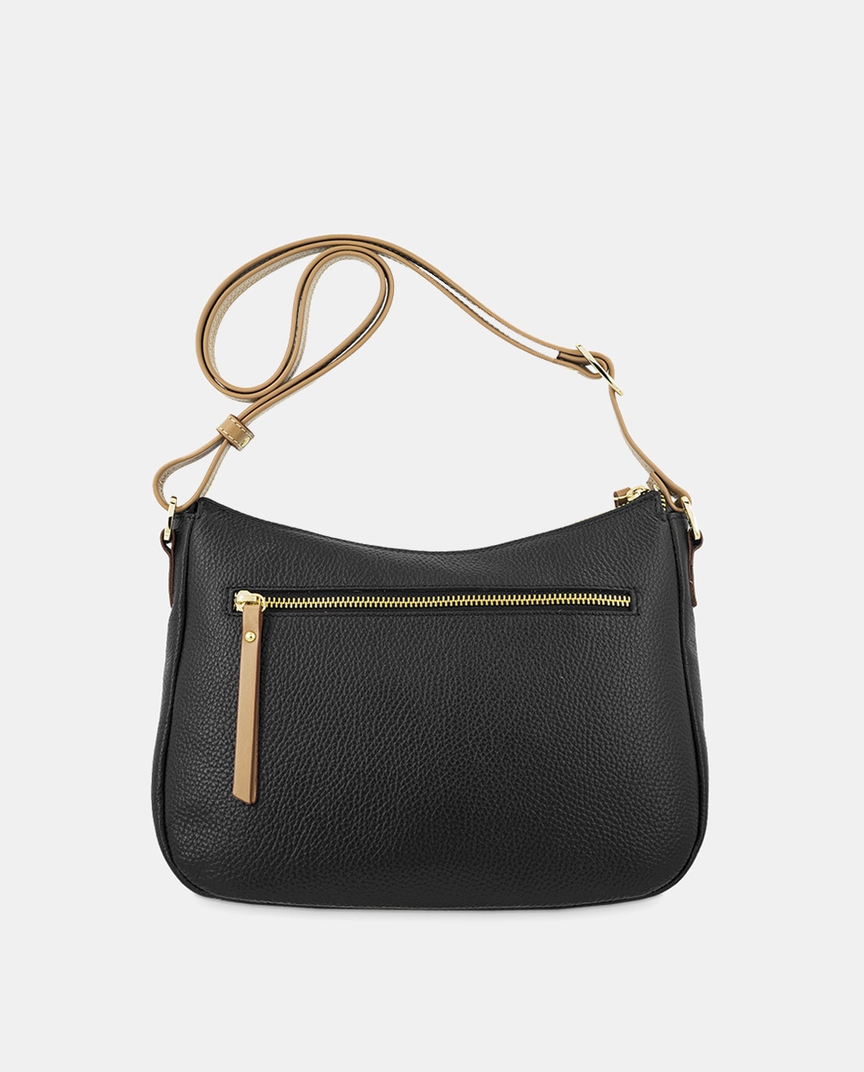 Bolso macuto tipo góndola con bandolera regulable. - El Potro - Negro Negro-3