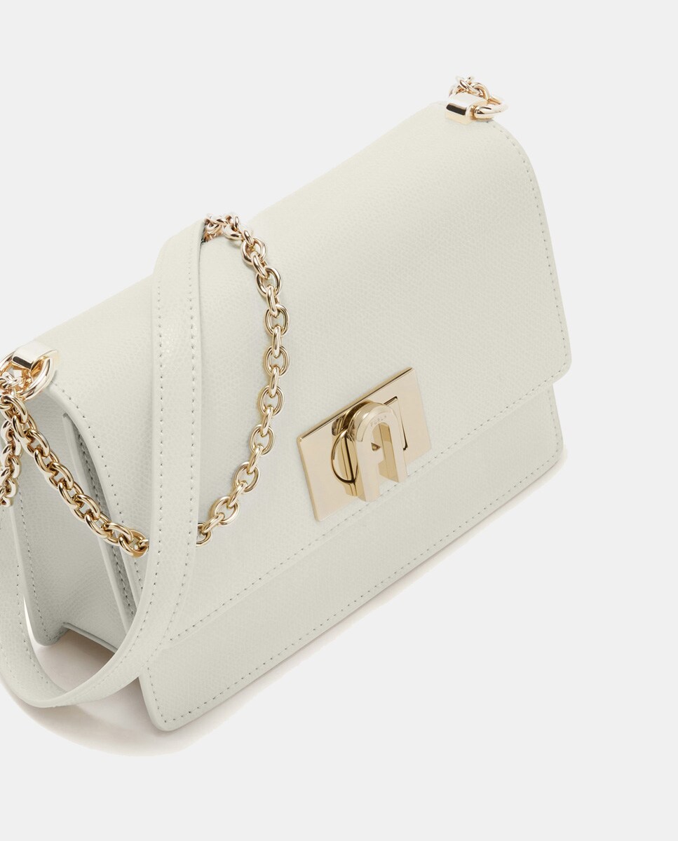 Imagem 0 de Mala a Tiracolo Mini 1927 aos Quadrados Bicolor em Tecido - Branco/Preto