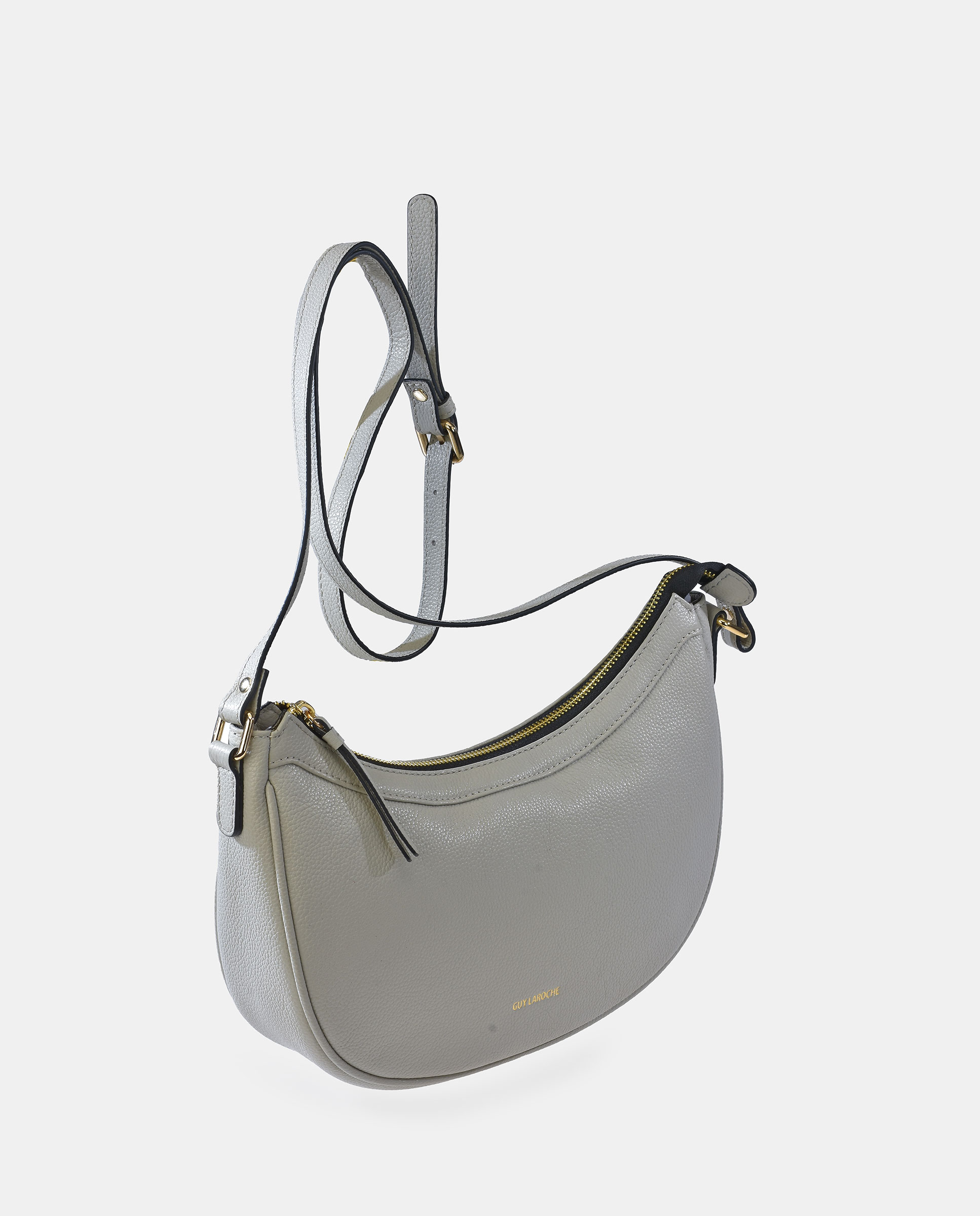 Mala Crossbody Gôndola em Pele Branco-4
