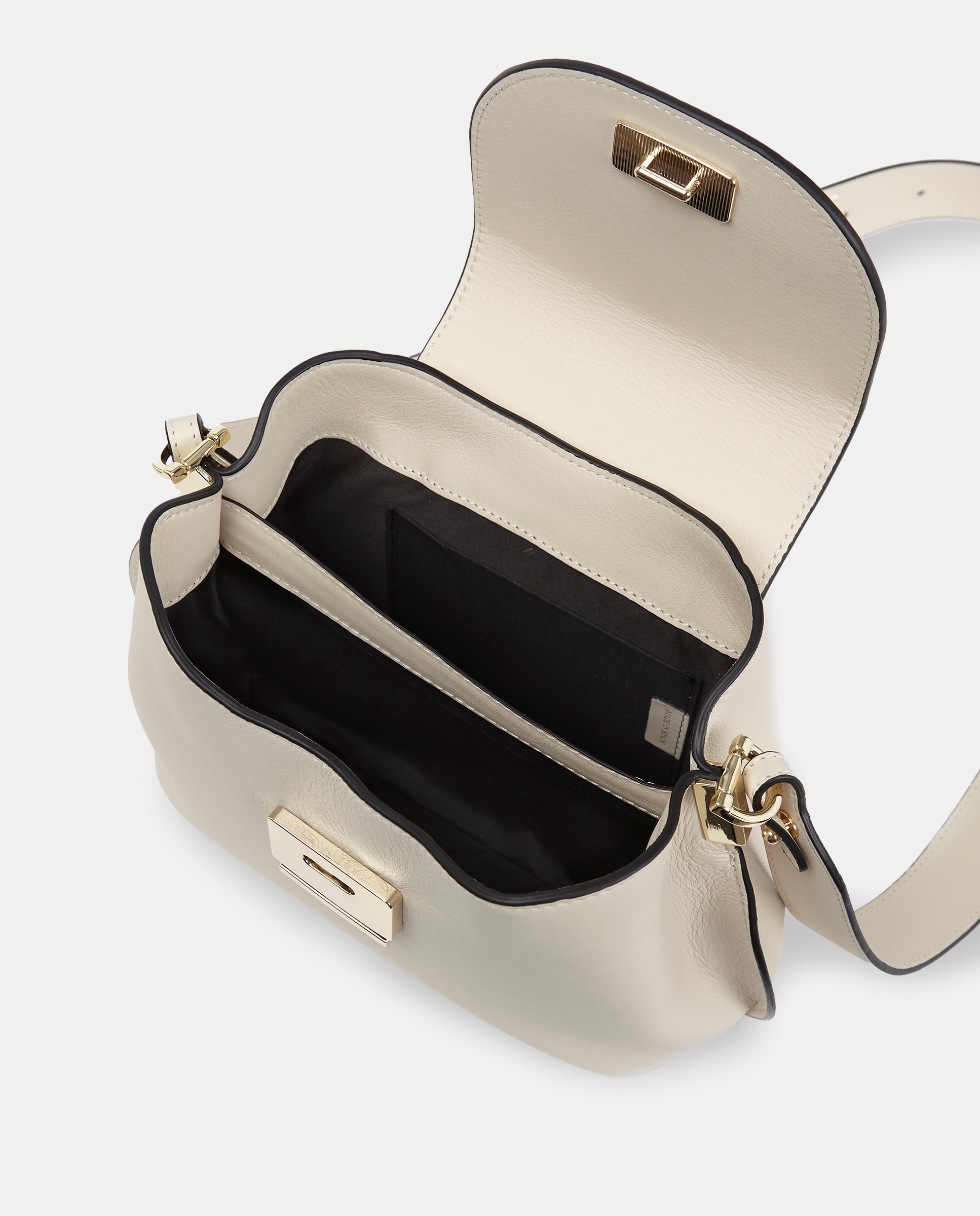 Mala Crossbody com Alça de Tiracolo Larga Branco-3