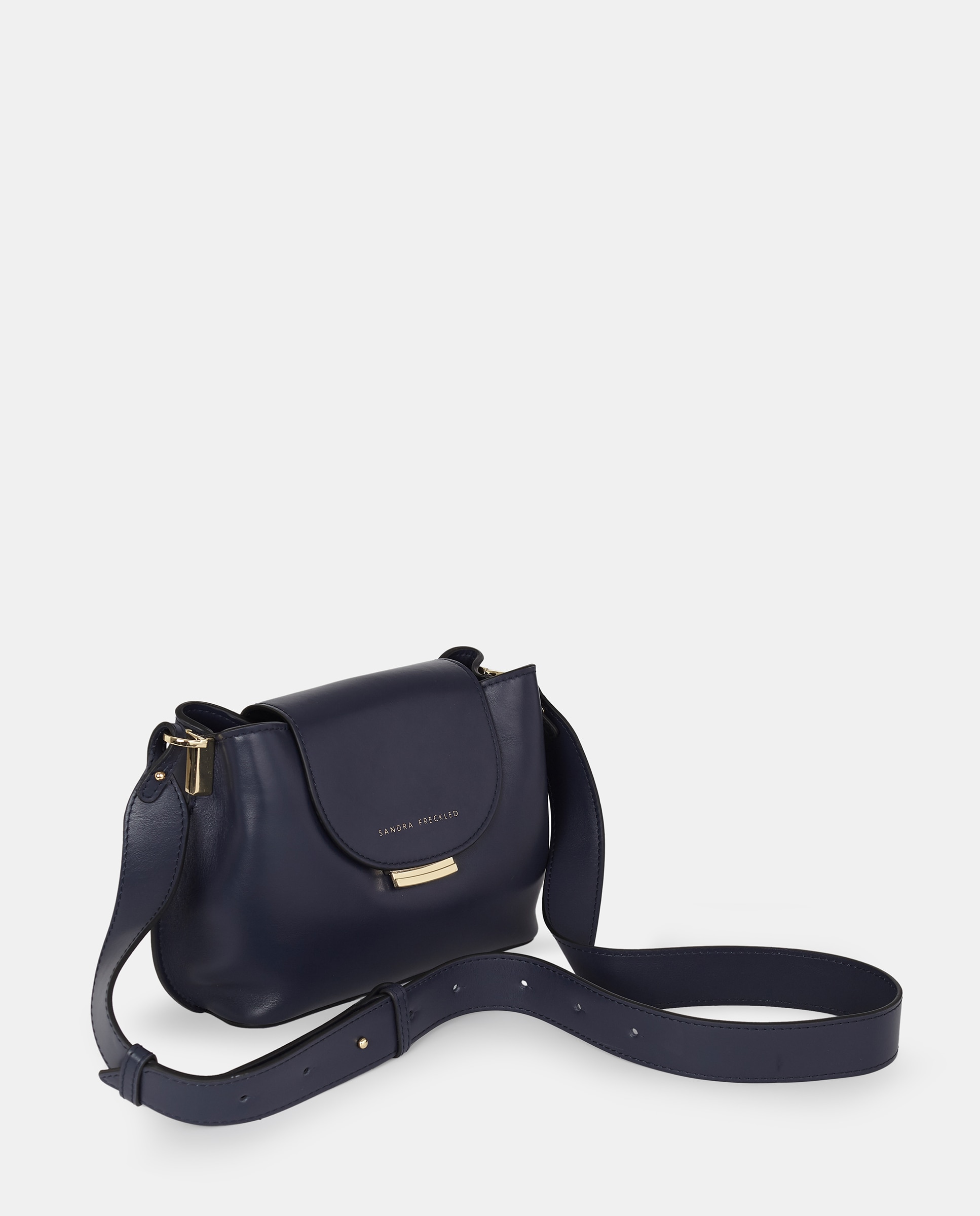 Mala Crossbody com Alça de Tiracolo Larga Azul-marinho-2