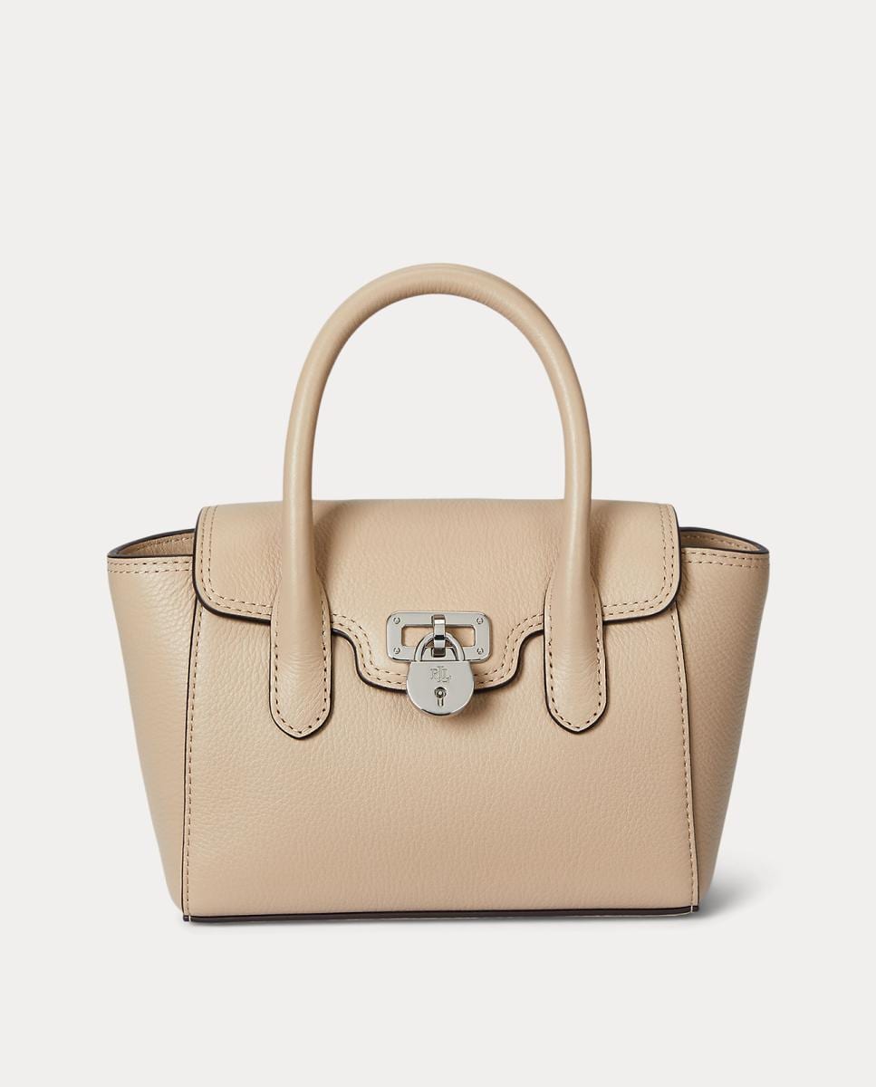 Mala Tanner Pequena em Pele Bege-1