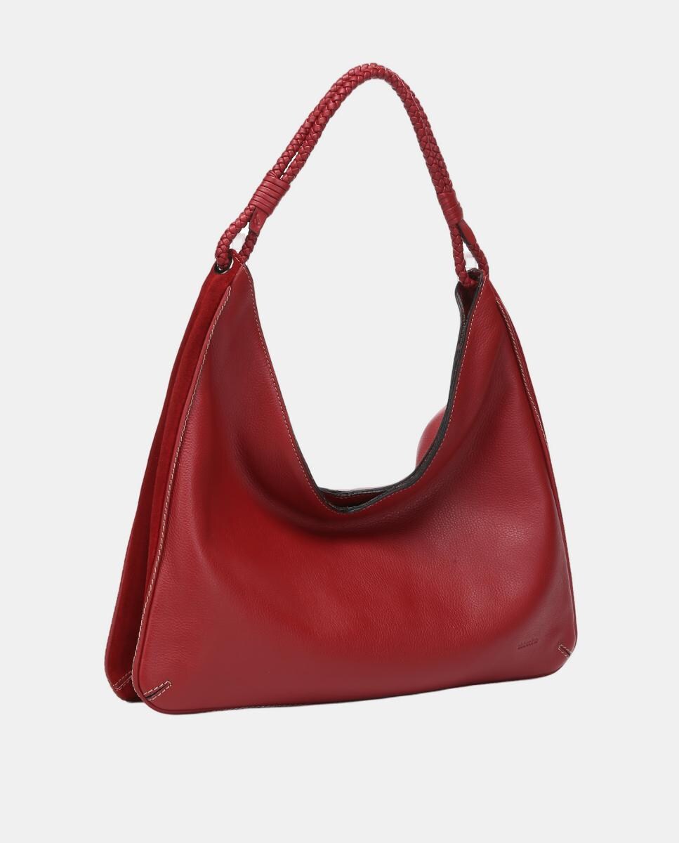 Mala de Ombro Freedom em Pele Vermelho-2