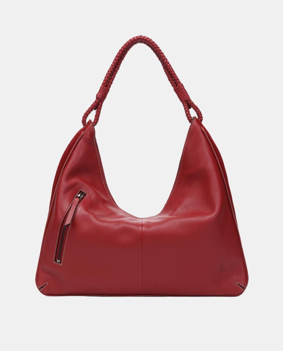 Mala de Ombro Freedom em Pele Vermelho-3