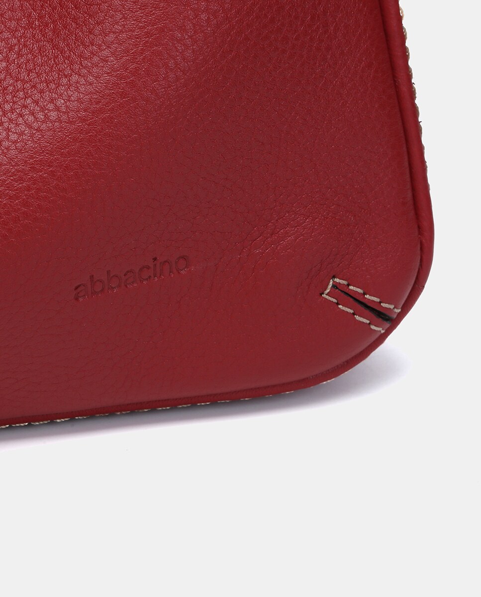 Mala de Ombro Freedom em Pele Vermelho-5