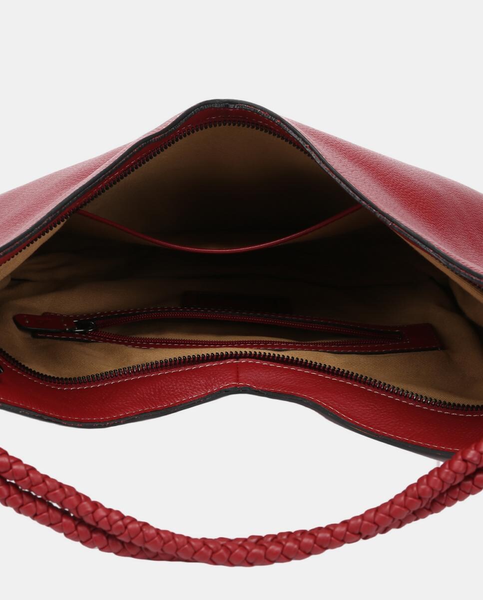 Mala de Ombro Freedom em Pele Vermelho-6