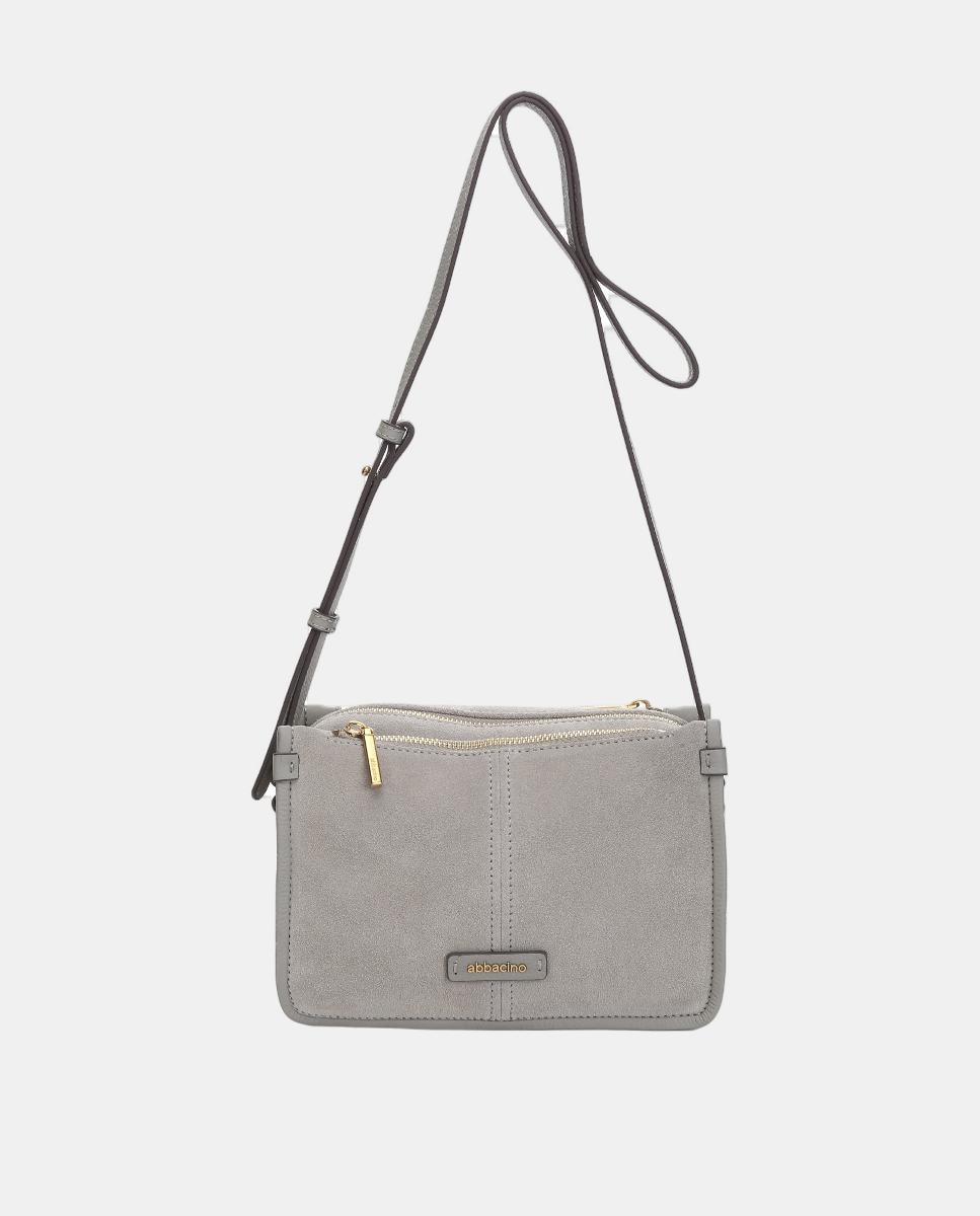 Mala a Tiracolo Freedom em Croute Cinzento-1