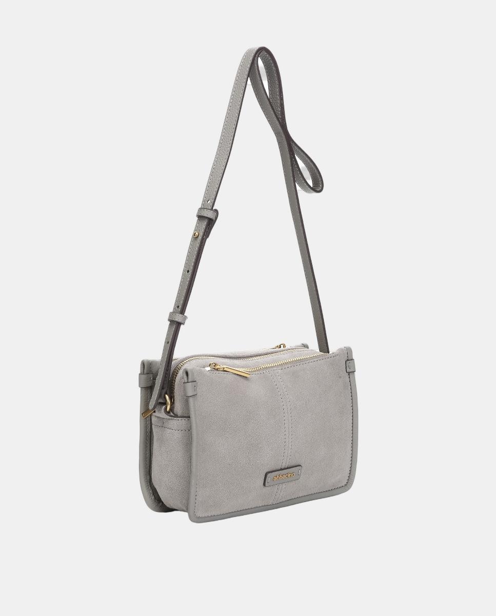 Mala a Tiracolo Freedom em Croute Cinzento-2