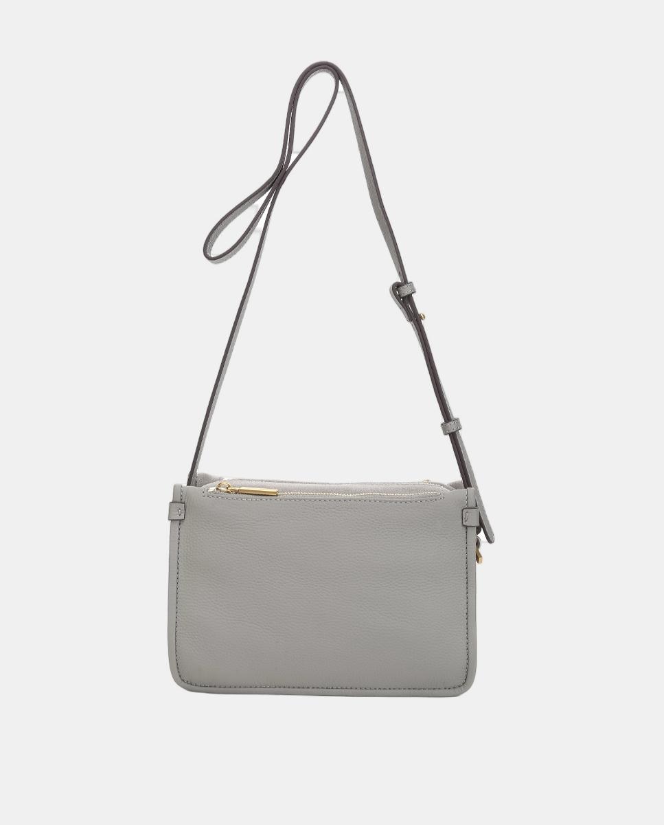 Mala a Tiracolo Freedom em Croute Cinzento-3