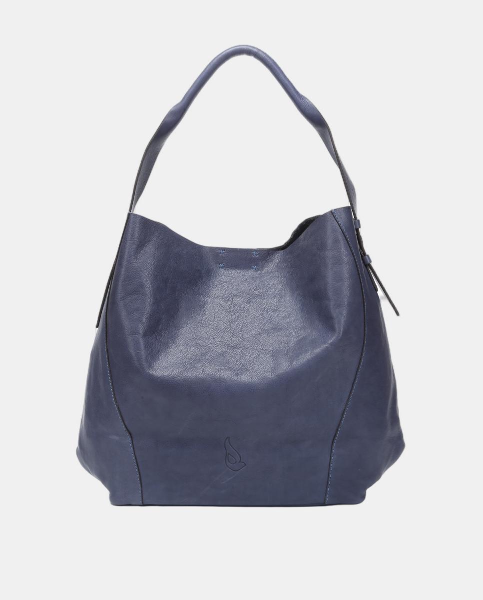 Mala de Ombro Freedom em Pele Azul-1