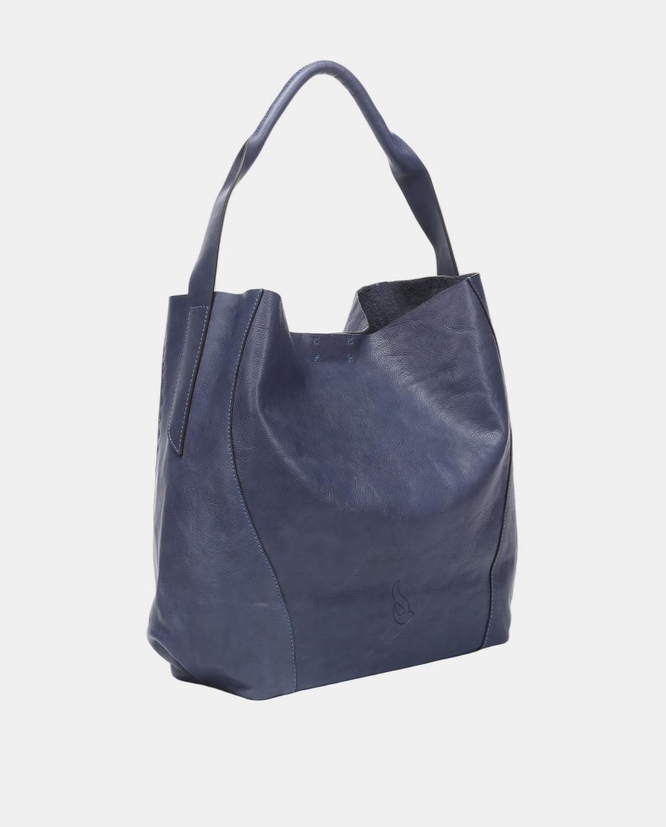 Mala de Ombro Freedom em Pele Azul-2