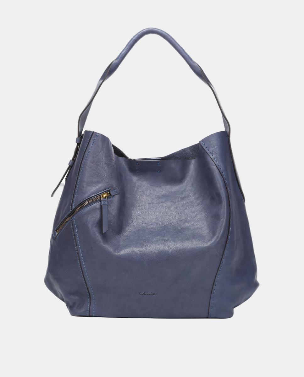 Mala de Ombro Freedom em Pele Azul-3