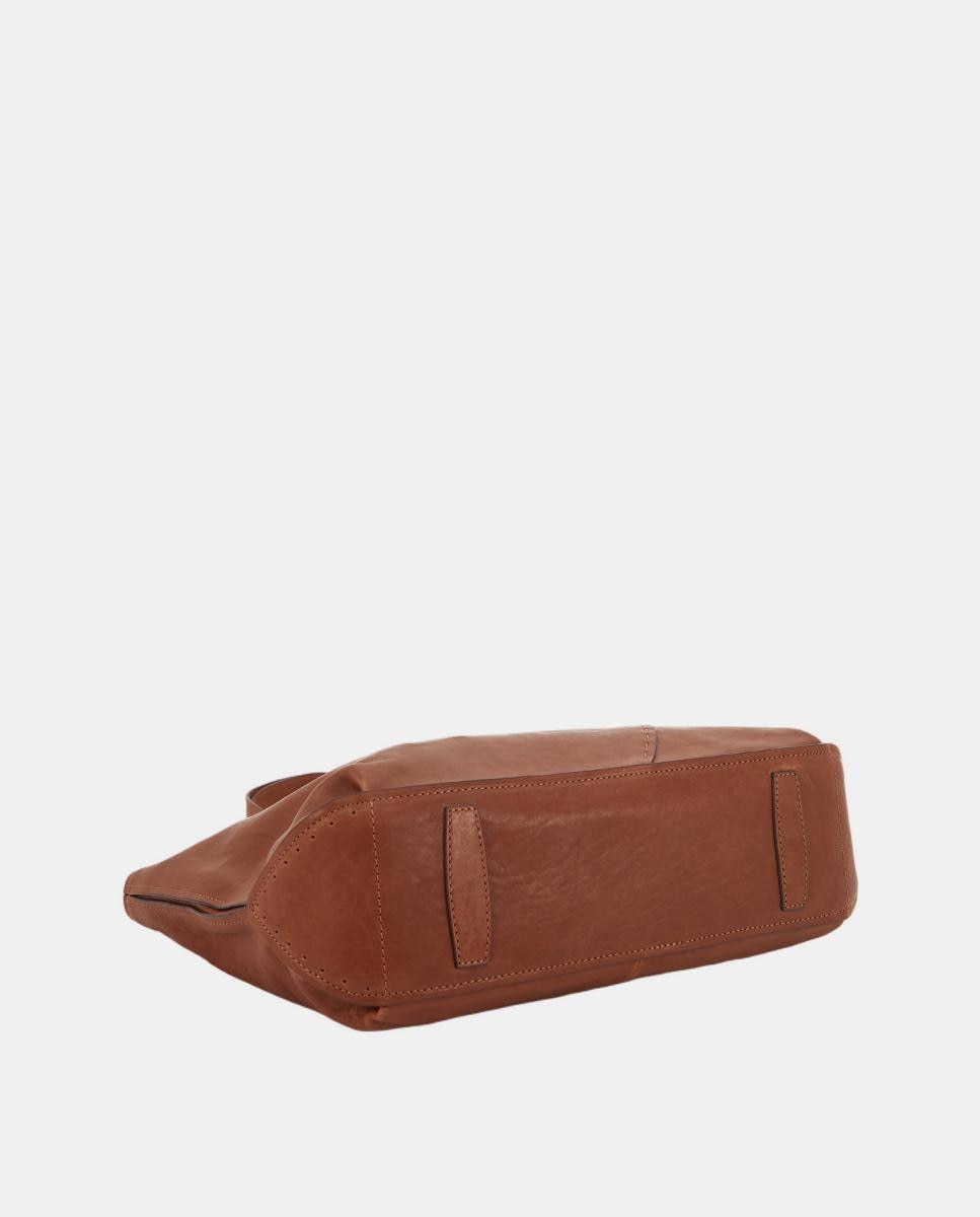 Mala Shopper Freedom em Pele Castanho-4