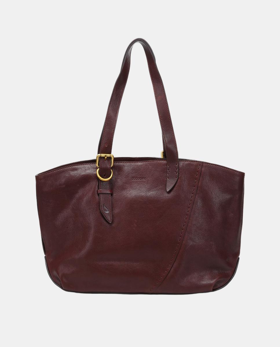 Mala Shopper Freedom em Pele Bordeaux-1