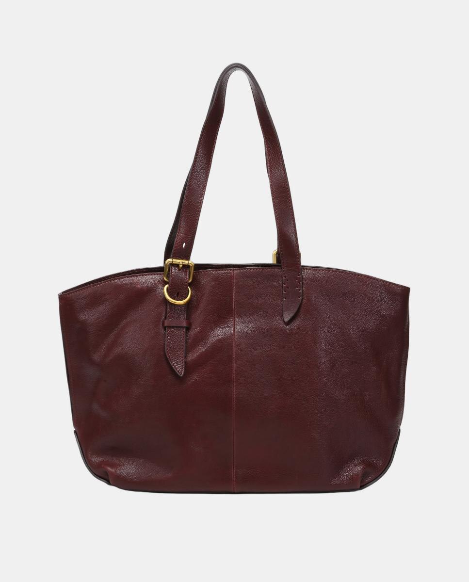 Mala Shopper Freedom em Pele Bordeaux-3