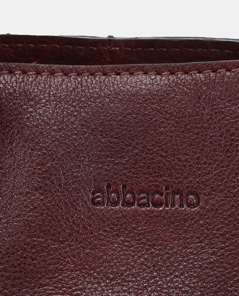 Mala Shopper Freedom em Pele Bordeaux-5