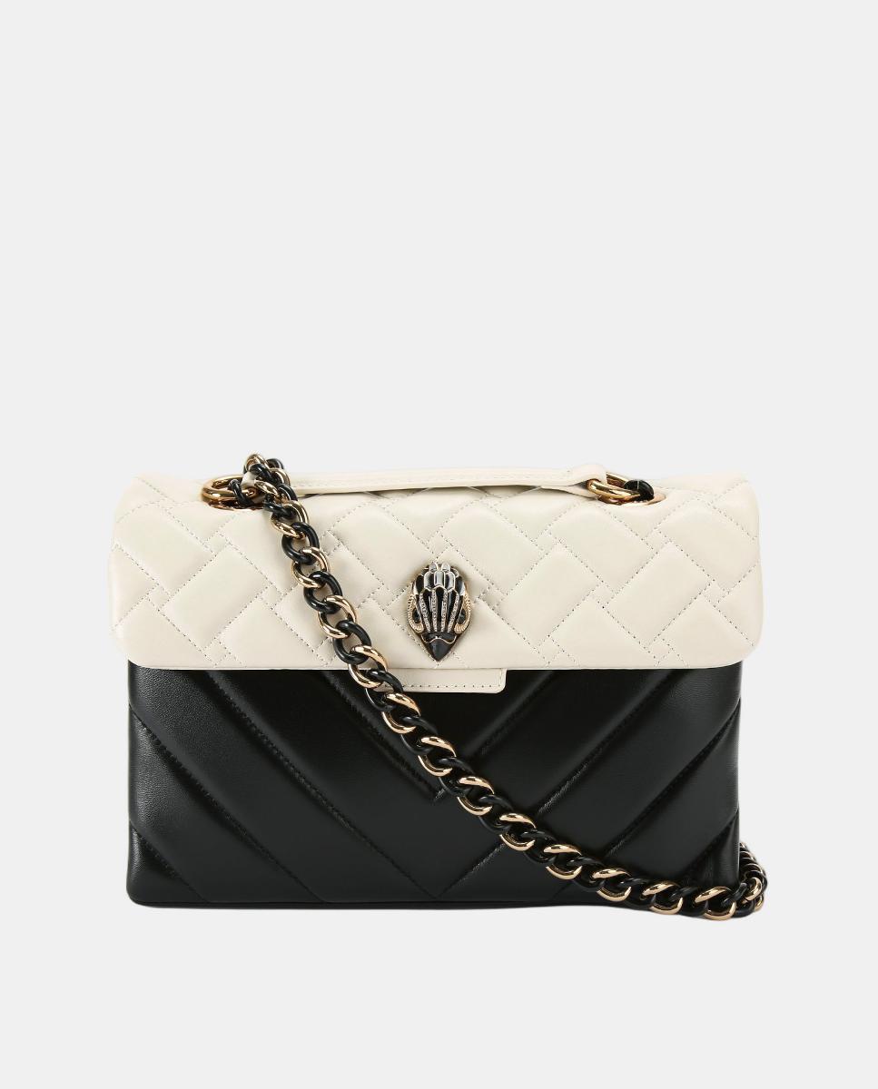 Mala Kensington Bicolor - Branco/Preto Preto-1