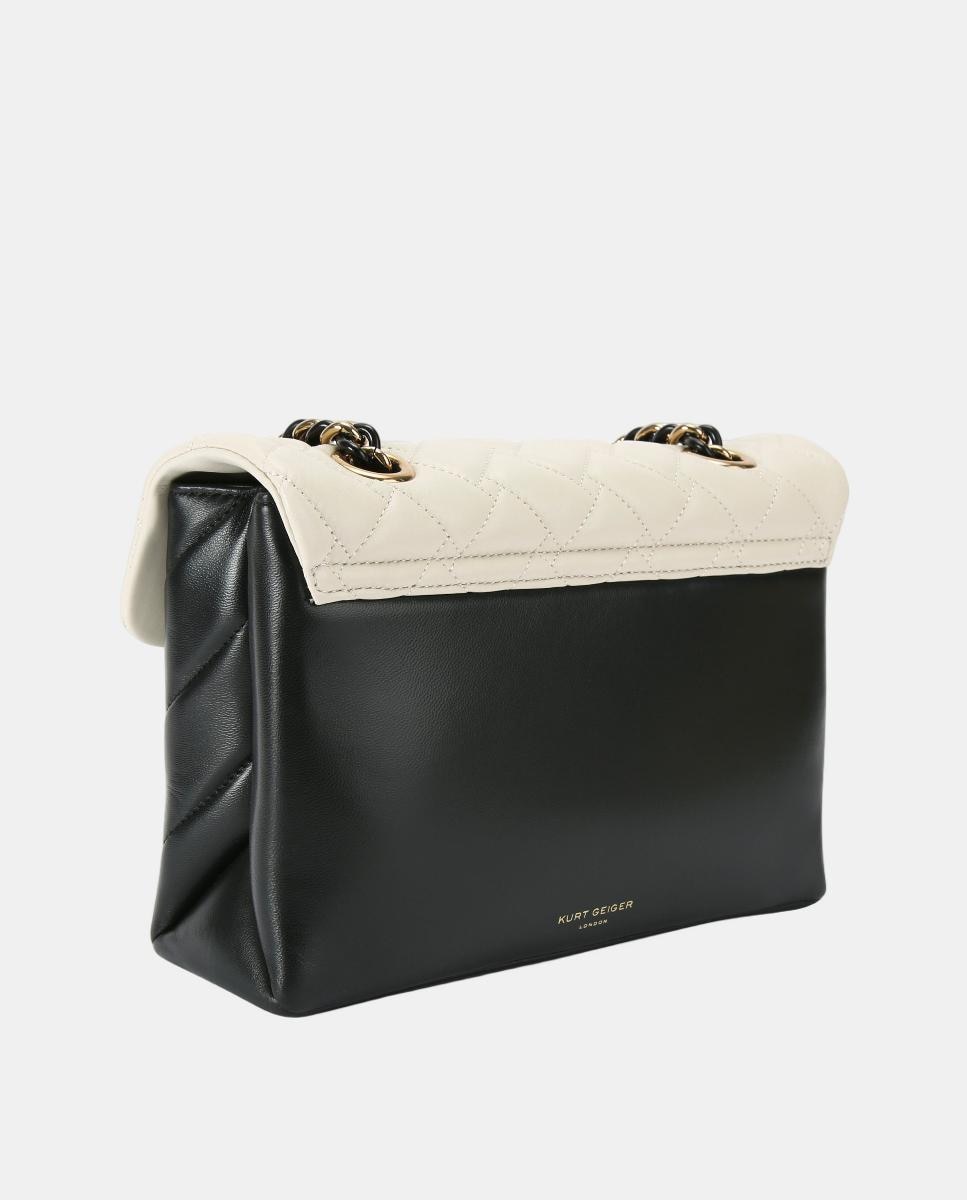 Mala Kensington Bicolor - Branco/Preto Preto-3