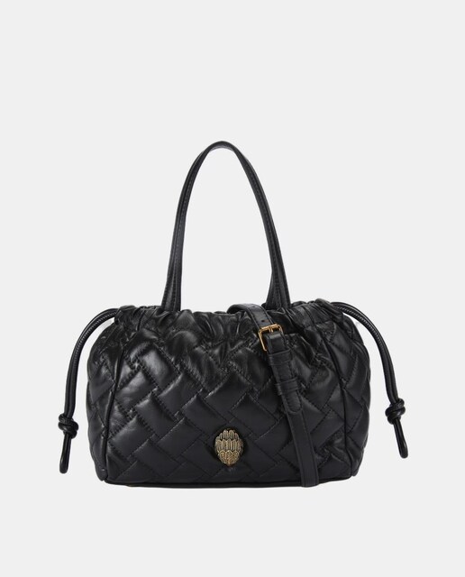 Imagen 0 de Bolso kensington pequeño con cordón y ribete de águila