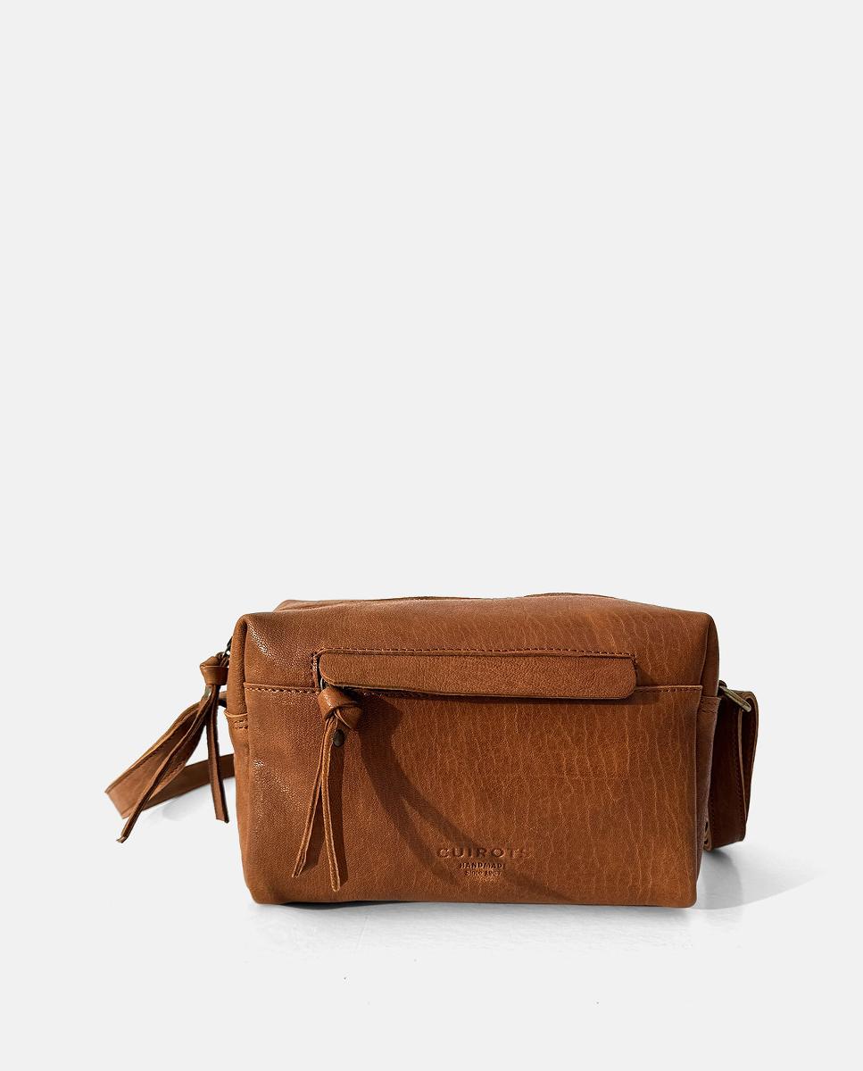 Imagem 0 de Mala a Tiracolo em Pele Multibolsos