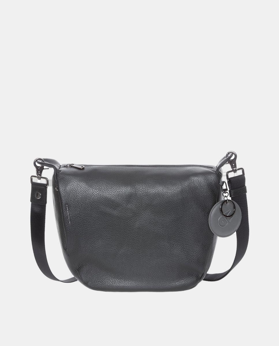 Mala de tiracolo em pele cor preta Preto-1