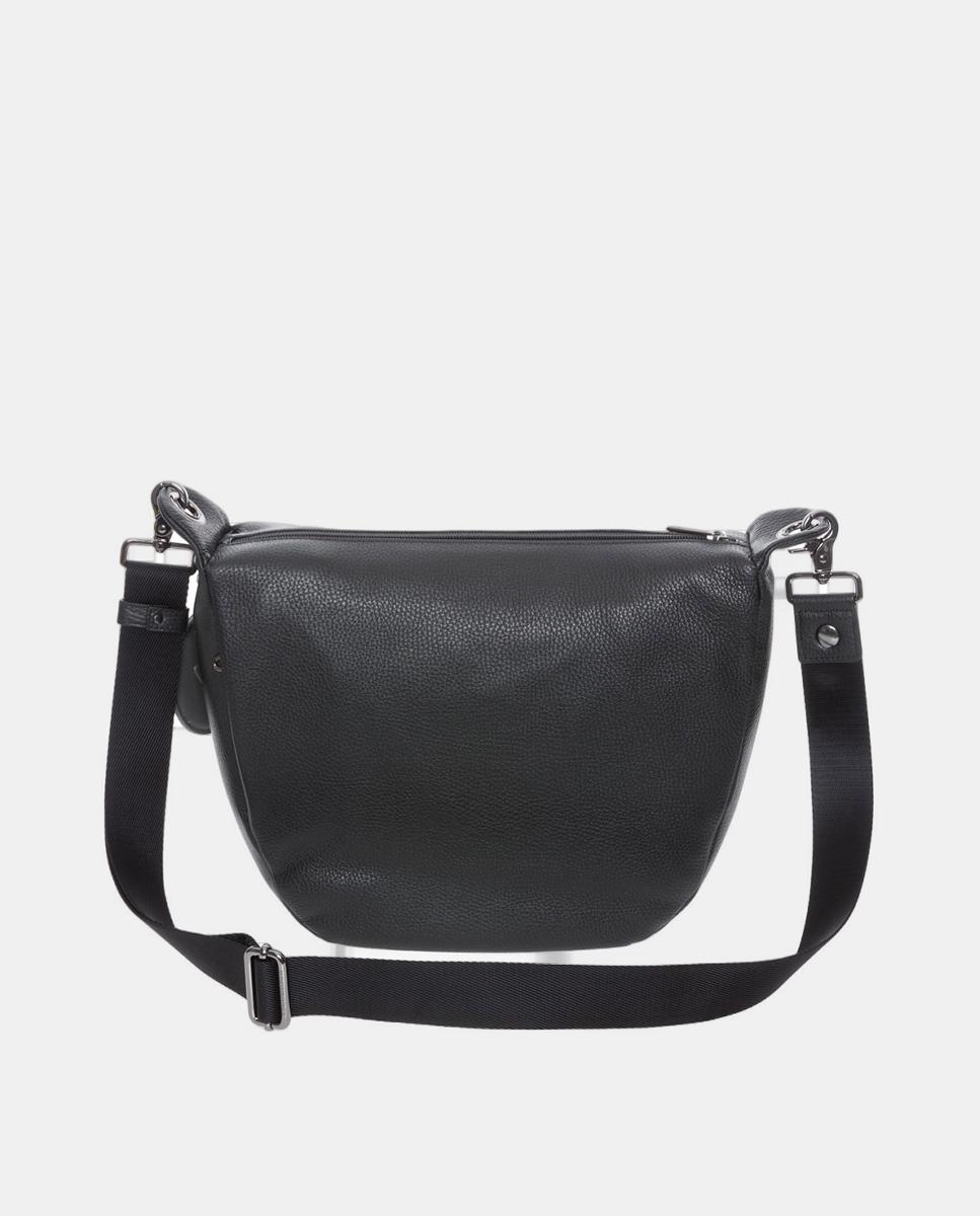 Mala de tiracolo em pele cor preta Preto-4